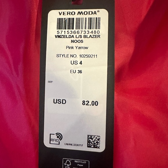 New Pink blazer from Nordstrom - Picture 5 of 5